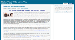 Desktop Screenshot of makeyourwifeloveyou.com